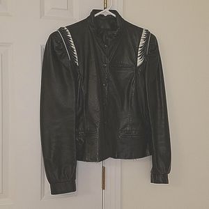 Vintage 80's Leather Jacket see measurements S
